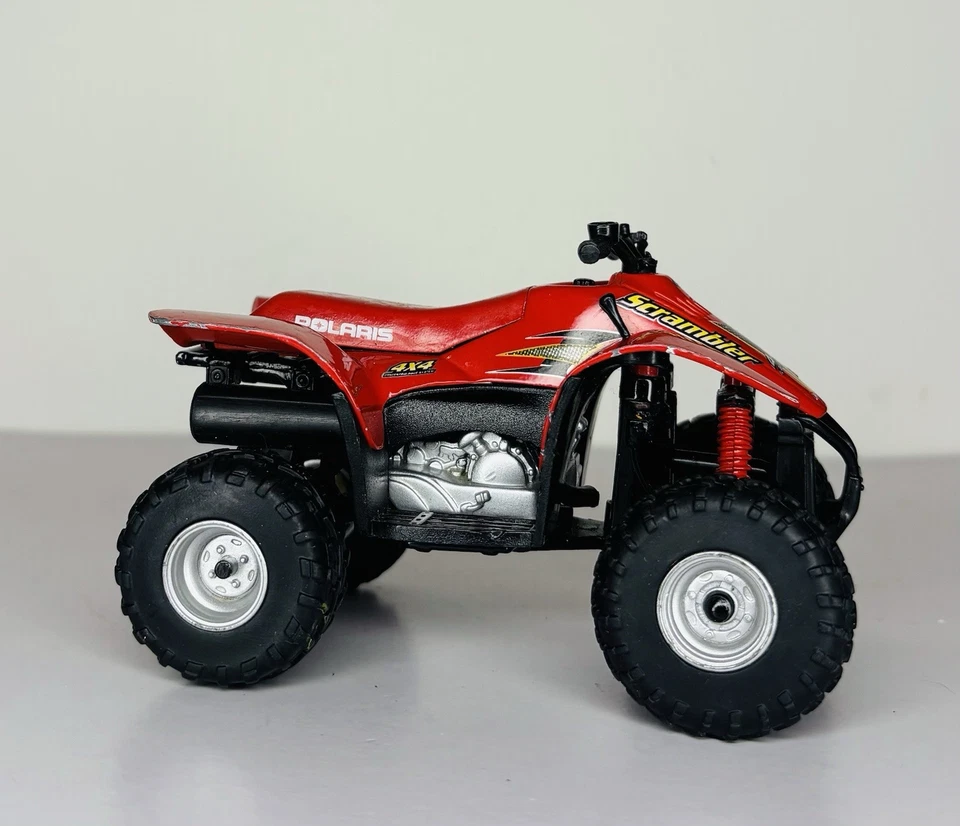 ERTL OUTDOOR SPORTSMAN 1:18 DIECAST POLARIS SCRAMBLER RED ATV 4 Wheeler - Image 1 of 4