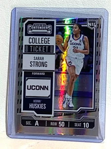 2025 Panini Contenders College Biglietto Logo Foil #8 SARAH STRONG UConn NIL - Foto 1 di 2
