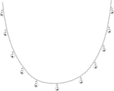 - Collana Da Donna in Argento 925 - Ciondolo a Sfera - Immagine 1 di 4