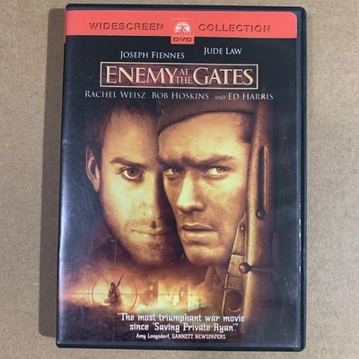 Enemy at the Gates (DVD, 2001) Jude Law Joseph Fiennes Ed Harris Action Suspense - Image 1 of 4
