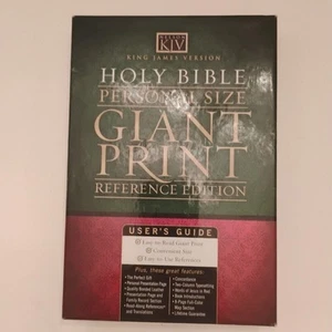 King James Giant Print Reference Bible by Thomas Nelson (1990, Bonded Leather) - Picture 1 of 6