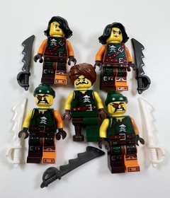 Lego Ninjago Skybound Pirate Minifigures Lot of 5 w/ Weapons Authentic Lego