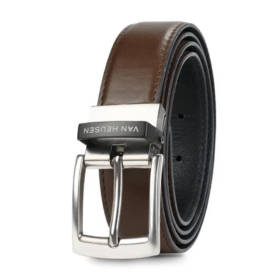 VAN HEUSEN Cinturón Hombre,Cinturón Reversible Ajustable Para Regalo Hombre 1.25”-Corte Para Foto 1 de 4