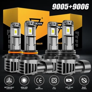 AUXBEAM LED Headlight H/LO White Yellow for Chevy Silverado 1500 2500 HD 1999-06 - Picture 1 of 18