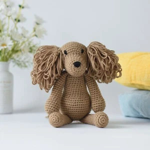 Fertig Cocker Spaniel Häkelspielzeug - Amigurumi Cocker Spaniel Stofftierhund - Bild 1 von 4