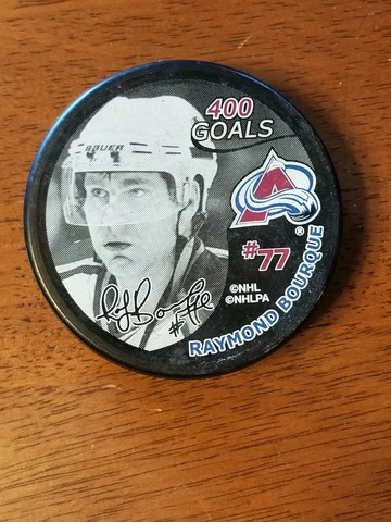 Ray Bourque 400 goals puck Cover