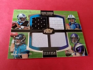 CAM NEWTON ROOKIE JERSEY CARD BLAINE GABBERT JAKE LOCKER Chris Ponder Patriots - Picture 1 of 2