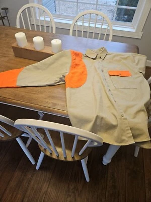 Team Realtree Tan Shooting Hunting Long Sleeve Button Down Shirt Mens size Large - Image 1 of 4