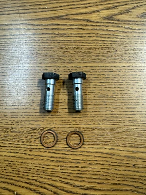2014-2019 Maserati Ghibli Power Steering Pump Line Bolt Hardware Set 2 OEM - Image 1 of 2