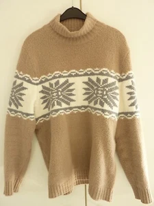 Phil Petter Rollkragenpullover – beige/weiß/grau - Bild 1 von 4