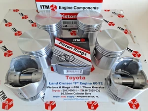 Motor Toyota Land Cruiser 1960-1972 "F" + 0,030 pistones y anillos de gran tamaño - Imagen 1 de 2