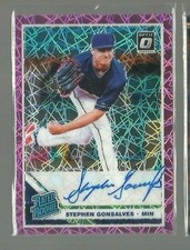 2019 Donruss Optic Signatures Pink Velocity #42 Stephen Gonsalves (ref 74638)