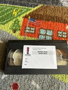 Entertainment Television Design Dept Demo Reel Rare HTF 1997 Vhs - Picture 1 of 2