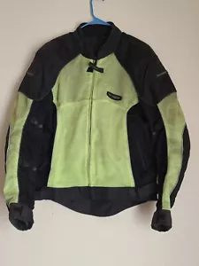 Tour Master Intake 3.0 Mens Biker Motorcycle Jacket volt green size M / 42 - Picture 1 of 14
