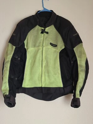 Tour Master Intake 3.0 Mens Biker Motorcycle Jacket volt green size M / 42 - Image 1 of 4