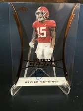 Xavier McKinney 2020 Leaf Trinity Clear Bronze ON CARD AUTO