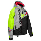 Castle X Code G3 Youth Snowmobile Jacket - Hi-Vis/Silver/Red