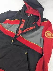 Rare* Film Theory Side Zip Pullover Black Red Cinema Pullover Medium RN155350 - Bild 1 von 10