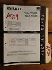 Aiwa nsx-av900 av90 manuel d'entretien livre de réparation original lecteur CD stéréo radio