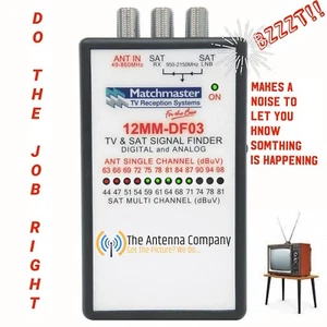 MATCHMASTER Digital TV And Satellite Signal Finder 12MM-DF03 fox tester digital. - Picture 1 of 6