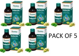 Himalaya Koflet‑EX SF Linctus 100 ml x5 | Cough Mucolytic Tonic | Fast Shipping - Picture 1 of 3