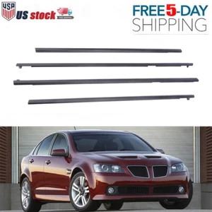 Sello de goma para ventana climática de puerta de 4 piezas para Pontiac G8 2008 2009 Chevy SS GM 14-2017 - Imagen 1 de 12