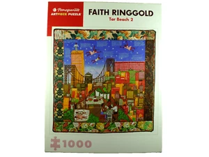Pomegranate Faith Ringgold Art Tar Beach 2   1000 Piece Puzzle Colorful Complete - Picture 1 of 2