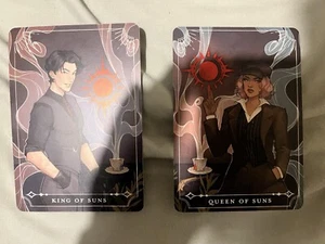 Fairyloot Tarot Cards Tempest of Tea October 2024 king and Queen of suns - Picture 1 of 1