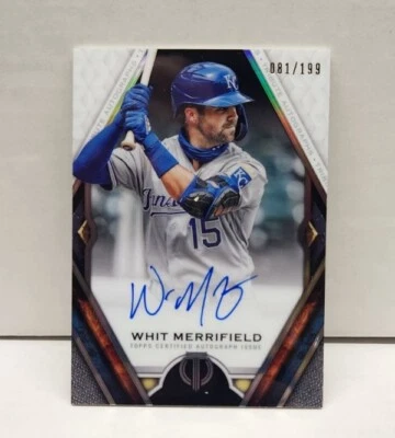 WHIT MERRIFIELD 2021 Topps Tribute Autographs ~ AUTO #'d /199 ~ ROYALS - Image 1 of 2