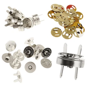 5 sets of Magnetic Purse Snap Clasps Button Wallet Craft Bags Handbag 18mm - Picture 1 of 14