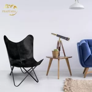 Butterfly Chair Side HandStitch Relaxing with Powder Coated Folding Iron Frame - Picture 1 of 7