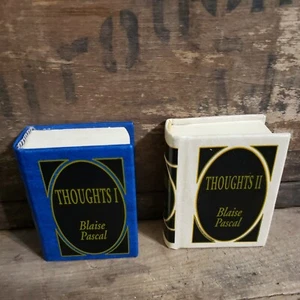 DEL PRADO ~THE MINIATURE CLASSICS LIBRARY~THOUGHTS I & II ~ BLAISE PASCAL - Picture 1 of 7