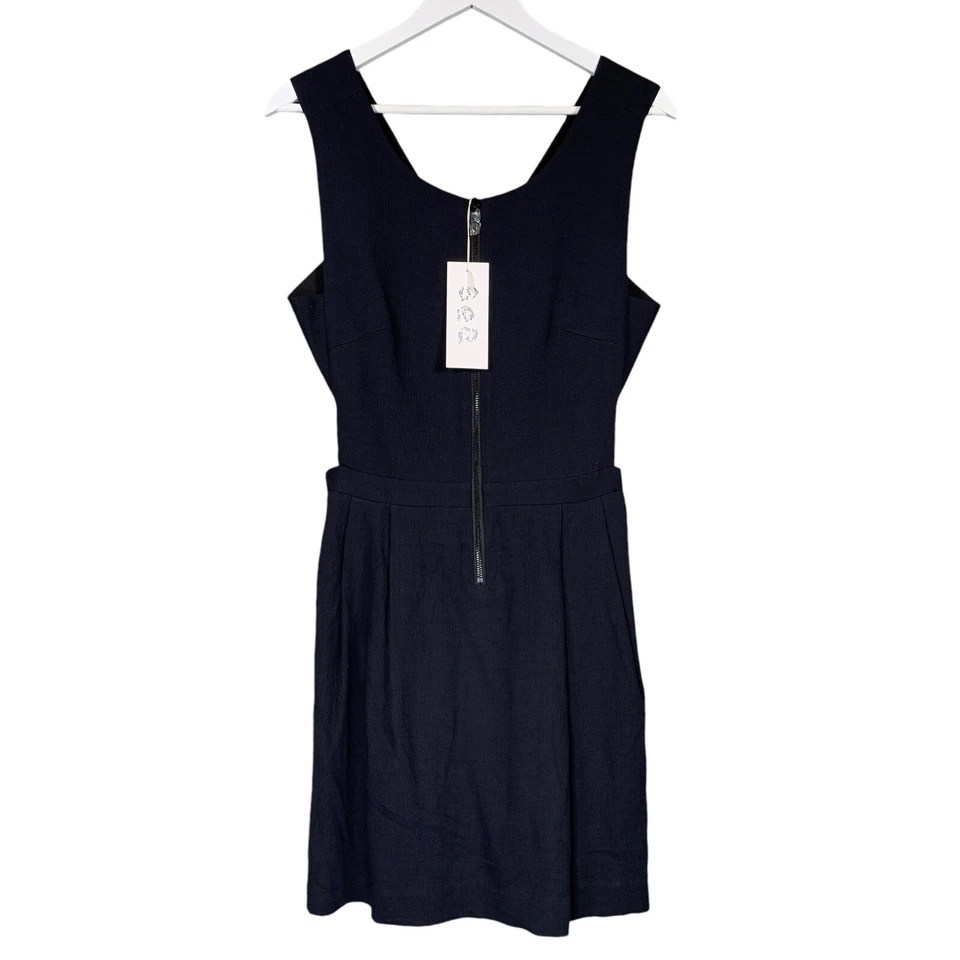 Платье Sea New York размер UK10 черное с вырезом миди праздничное летнее парижское - Изображение 1 из 4