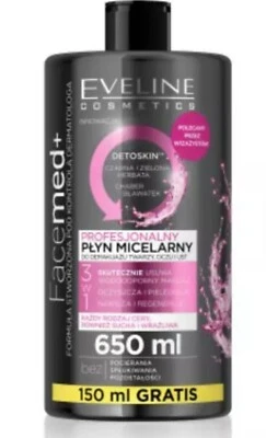 Eveline Facemed + Professional 3-in-1 micellar fluid - all skin types, 650ml - Image 1 of 4