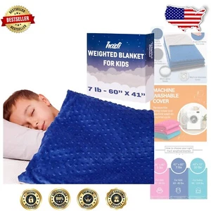 Senior Comfort 7lb Gewichtsdecke für Kinder - 41x60 waschbar Minky Design - Bild 1 von 10
