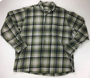 Camisa de franela Hobbs Creek, talla XL. Verde, bronceado, gris manga larga. - Imagen 1 de 7