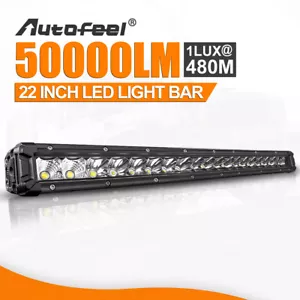 22 inch LED Light Bar 200W Single Row Spot Flood Combo For Pickup ATV UTV Truck - Picture 1 of 7