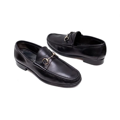 Vintage Gucci Black Leather Horsebit Loafers Tom Ford Era – Size US 9.5 / UK 9 - Image 1 of 4