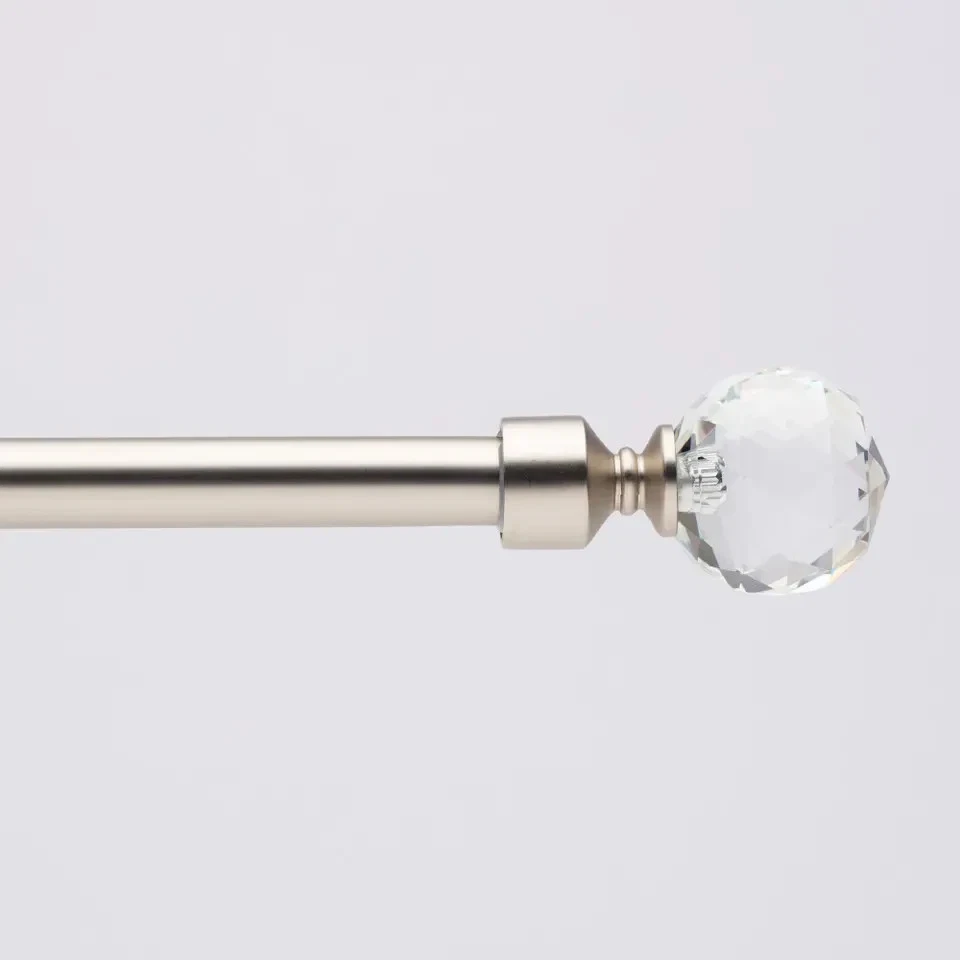 BASTONE TENDA ESTENSIBILE IN  ACCAIO SATINATO  DA 110 A 200 cm SCORRITENDA PORTA - Immagine 1 di 2