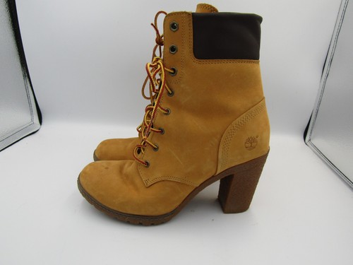 Timberland WHEAT Earth keepers Glancy stivali da donna stringati da 6 pollici taglia 8