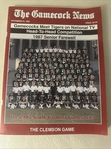 21 Novembre 1987 Carolina del Sud Gamecock News Programma Calcio Clemson Gioco - Foto 1 di 4