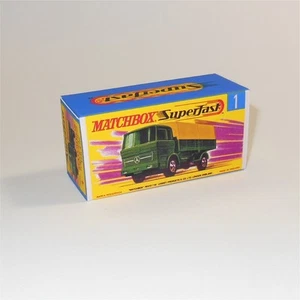 Matchbox Lesney Superfast 1e2 Mercedes Camión Militar Estilo G Caja Personalizada - Imagen 1 de 4