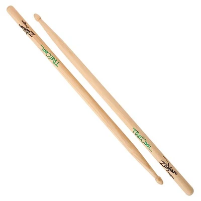 Zildjian Tre Cool Hickory Sticks Natural Finish, Wood Tip