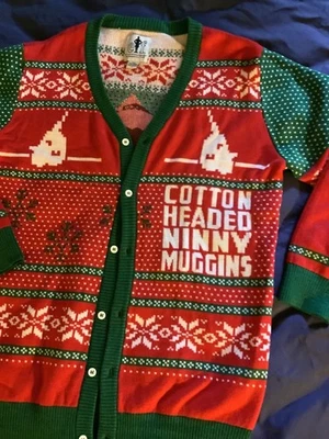 CARDIGÃ SUÉTER MASCULINO ELFO FILME NATAL GRANDE “PAPAI Noel” engraçado - Imagem 1 de 4