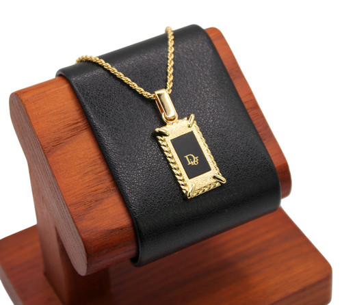 Collana Christian Dior collana donna oro nero vintage gioielli di design