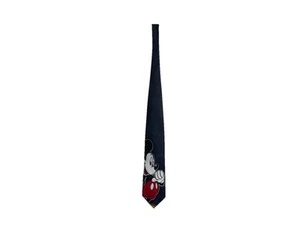 Mickey Mouse Disney Men’s Tie Necktie Polyester Balancine Inc Navy Blue - Picture 1 of 7
