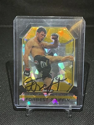 2011 Topps Finest Forrest Griffin Atomic Refractor In Person Auto  - Image 1 of 2