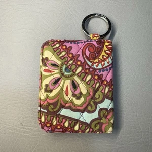 Vera Bradley Campus Doppel Ausweis Geldbörse Mandy Pink Paisley - Bild 1 von 9