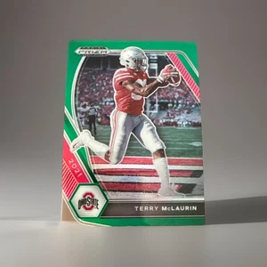 2021 Prizm Draft Picks Green Prizm Terry McLaurin #43 Ohio State Washington - Picture 1 of 2