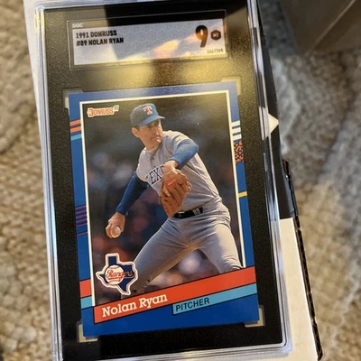 Nolan Ryan - 1991 Donruss - # 89 - Rangers SGC 9 - Imagem 1 de 2